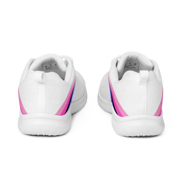 Omnisexual Pride Colors Modern White Athletic Shoes - Women Sizes