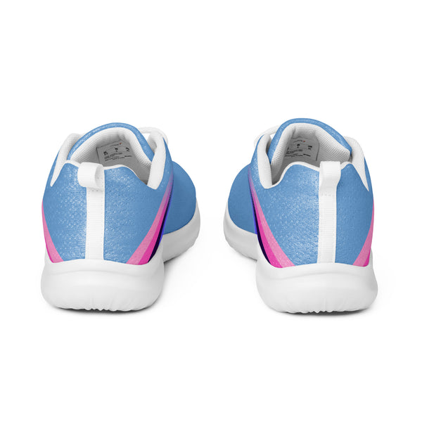Omnisexual Pride Colors Modern Blue Athletic Shoes - Women Sizes