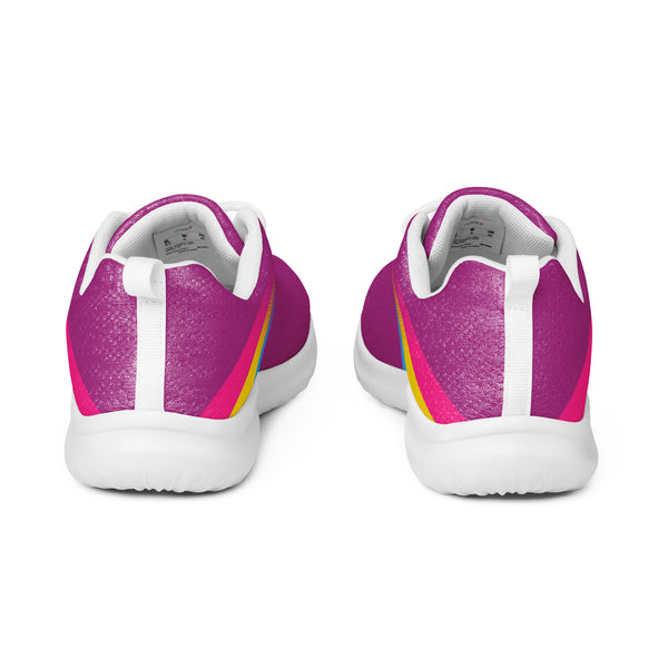 Pansexual Pride Colors Modern Purple Athletic Shoes - Women Sizes