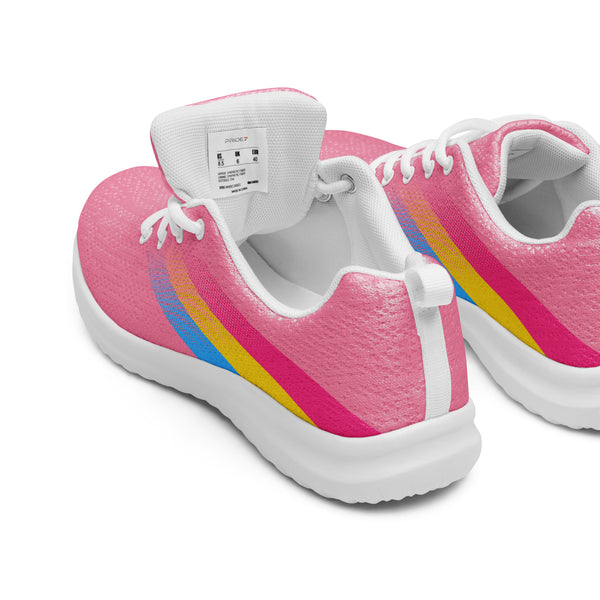 Pansexual Pride Colors Modern Pink Athletic Shoes - Women Sizes