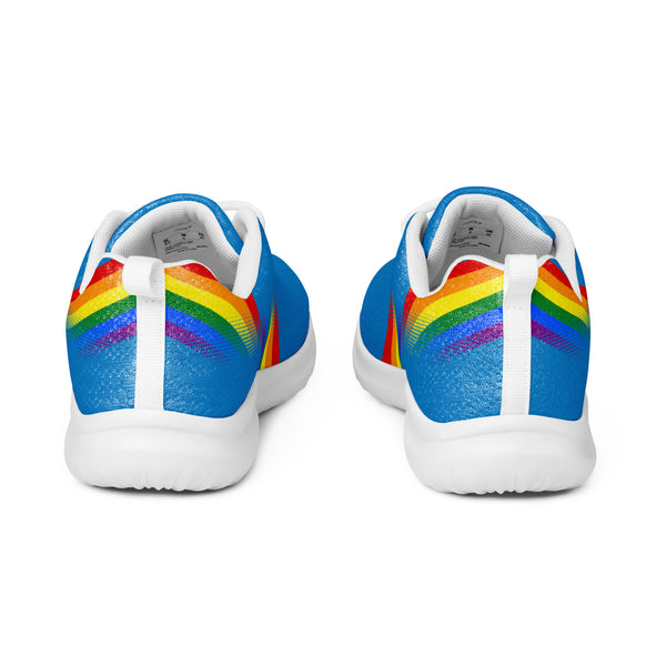 Modern Gay Pride Blue Athletic Shoes - Women Sizes