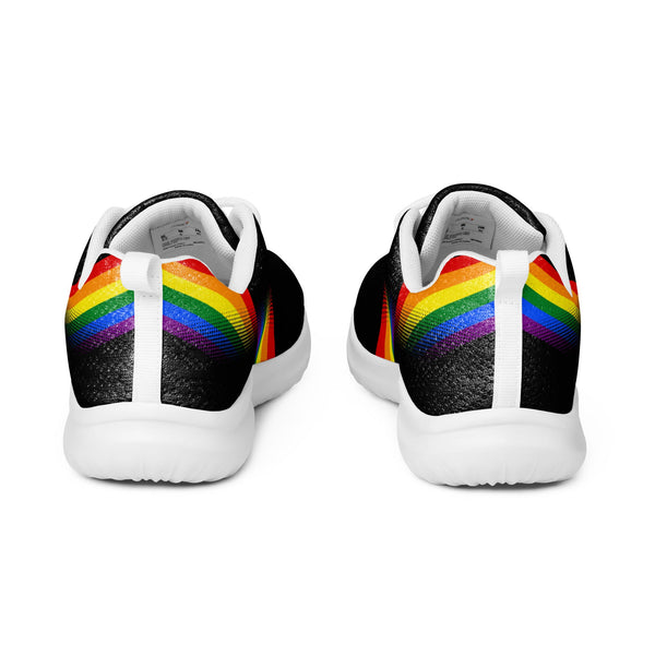 Modern Gay Pride Black Athletic Shoes