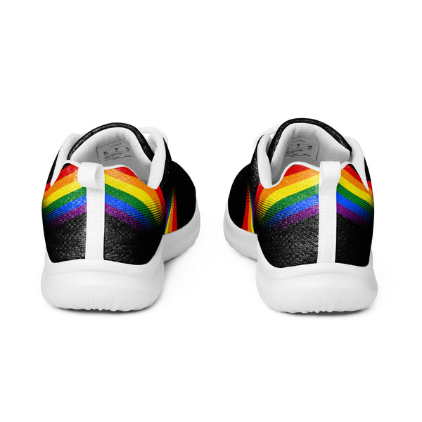 Modern Gay Pride Black Athletic Shoes - Women Sizes