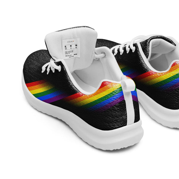 Modern Gay Pride Black Athletic Shoes