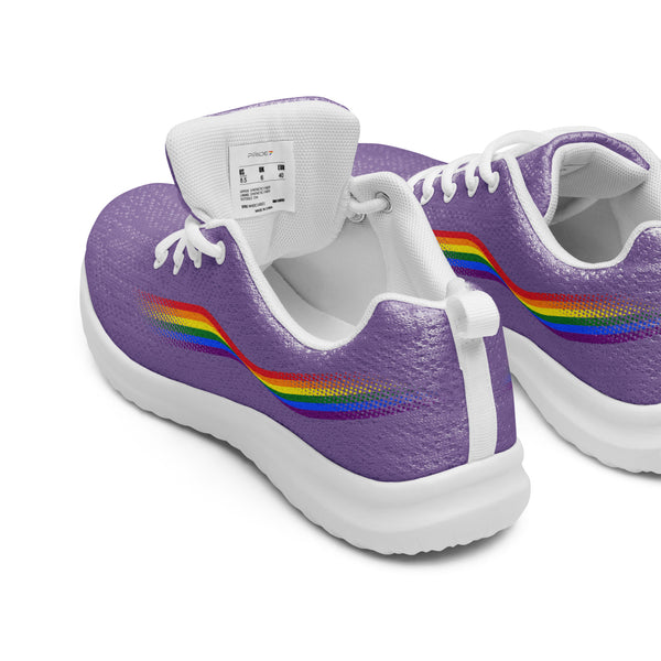 Original Gay Pride Colors Purple Athletic Shoes - Women Sizes