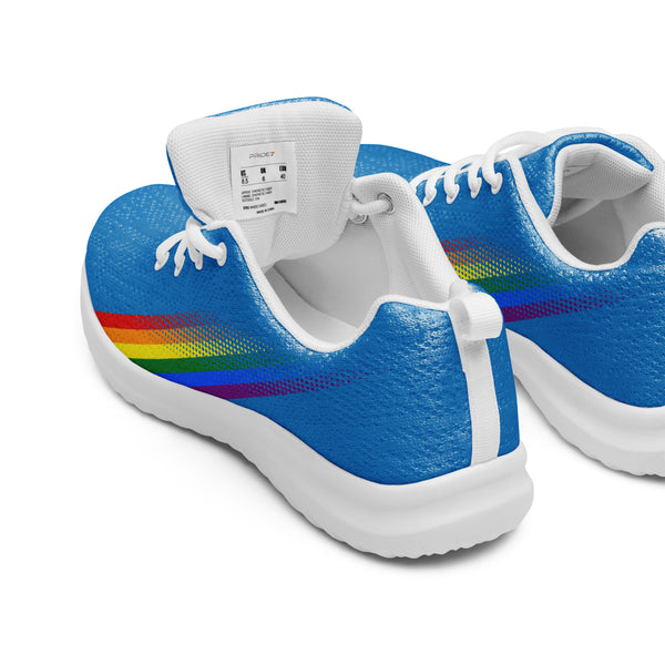 Gay Pride Colors Original Blue Athletic Shoes - Women Sizes