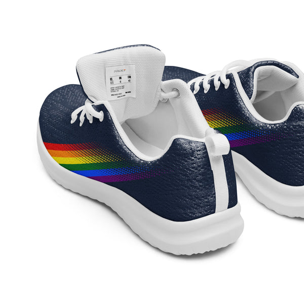 Gay Pride Colors Original Navy Athletic Shoes