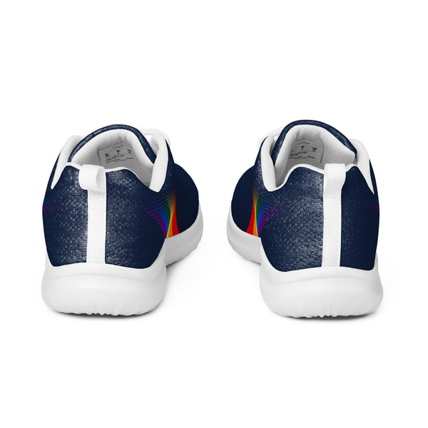 Gay Pride Colors Original Navy Athletic Shoes