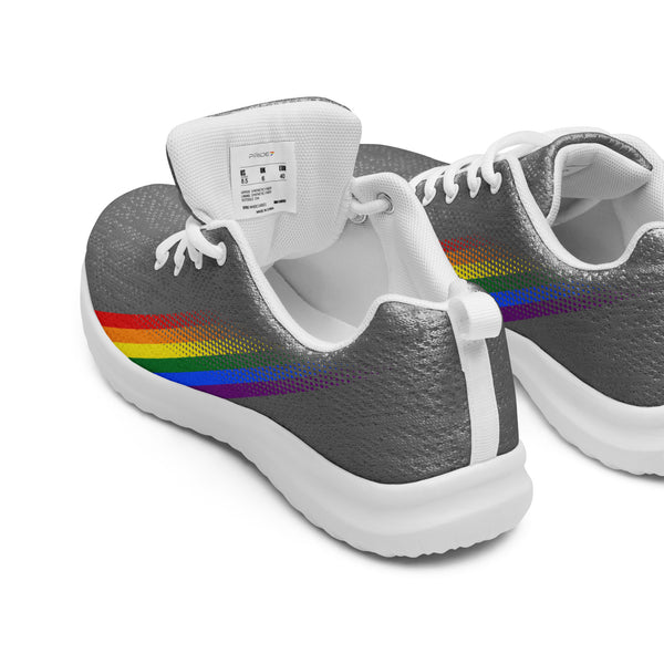 Gay Pride Colors Original Gray Athletic Shoes - Women Sizes