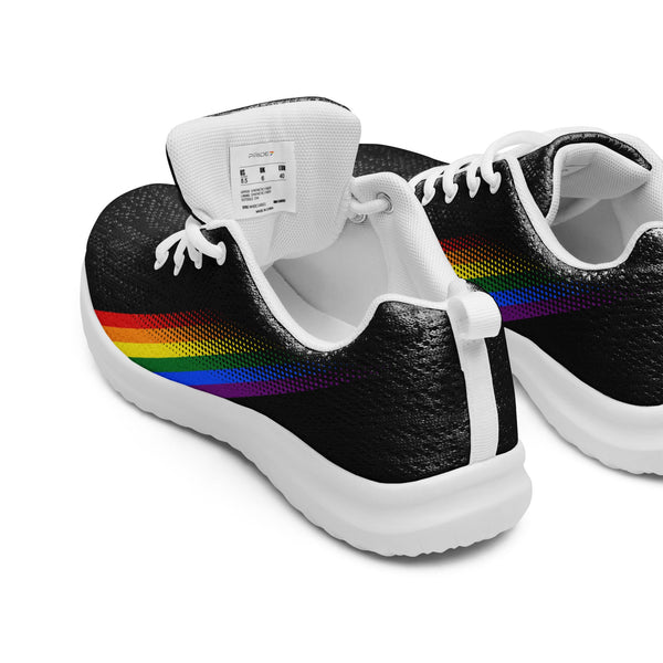 Gay Pride Colors Original Black Athletic Shoes