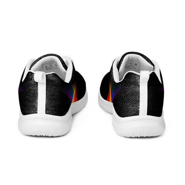 Gay Pride Colors Original Black Athletic Shoes