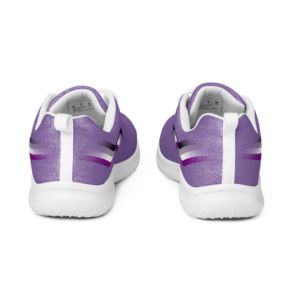 Original Asexual Pride Colors Purple Athletic Shoes - Women Sizes