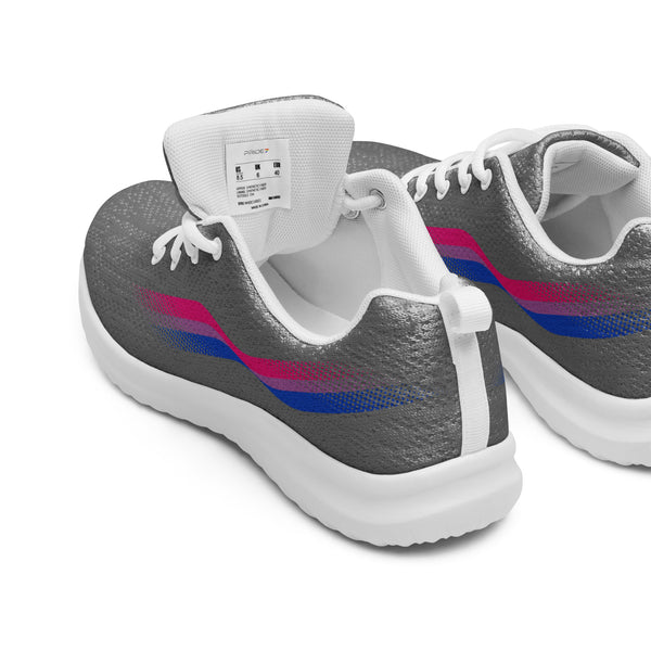 Original Bisexual Pride Colors Gray Athletic Shoes - Women Sizes