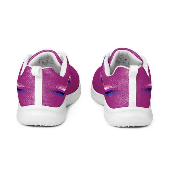Original Genderfluid Pride Colors Violet Athletic Shoes - Women Sizes