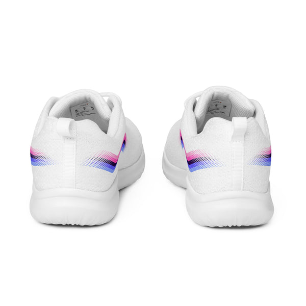 Original Omnisexual Pride Colors White Athletic Shoes - Women Sizes
