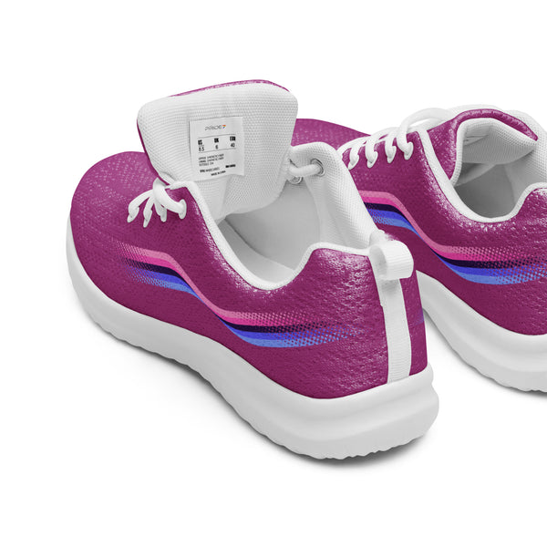 Original Omnisexual Pride Colors Violet Athletic Shoes - Women Sizes
