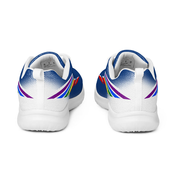 Gay Pride Modern Blue Athletic Shoes