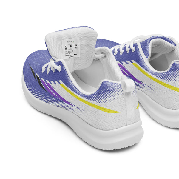 Non-Binary Pride Modern Blue Athletic Shoes