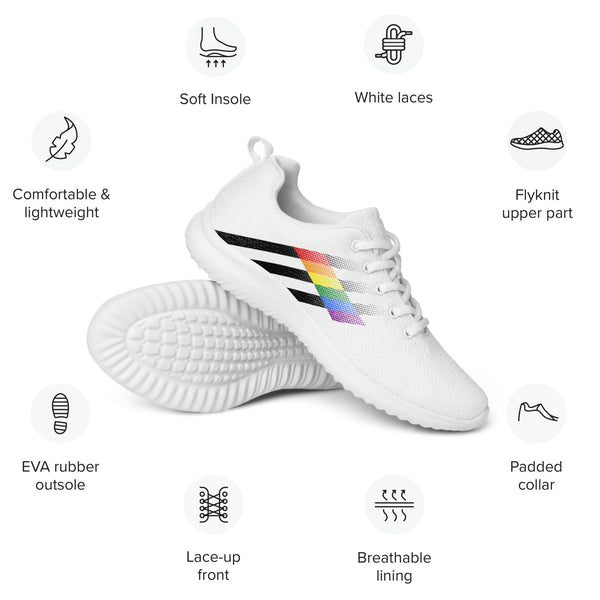 Ally Pride Modern White Sneakers