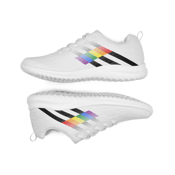 Ally Pride Colors Modern White Athletic Shoes - Women Sizes