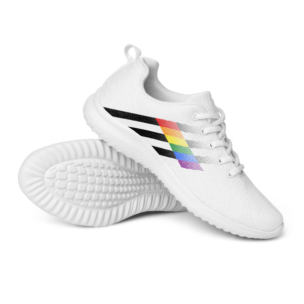 Ally Pride Colors Modern White Athletic Shoes - Women Sizes