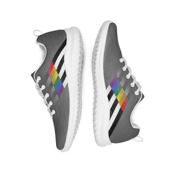 Ally Pride Colors Modern Gray Athletic Shoes - Women Sizes