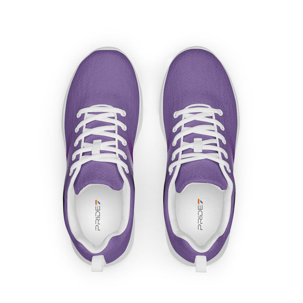 Asexual Pride Colors Modern Purple Athletic Shoes - Women Sizes