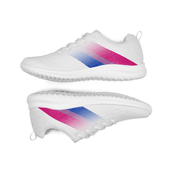 Bisexual Pride Colors Modern White Athletic Shoes - Women Sizes