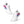Load image into Gallery viewer, Bisexual Pride Colors Modern White Athletic Shoes - Women Sizes
