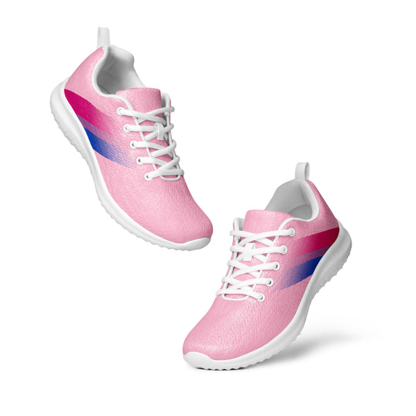 Bisexual Pride Colors Modern Pink Athletic Shoes - Women Sizes