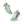Load image into Gallery viewer, Genderqueer Pride Colors Modern Green Athletic Shoes - Women Sizes
