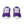 Cargar imagen en el visor de la galería, Genderqueer Pride Colors Modern Purple Athletic Shoes - Women Sizes
