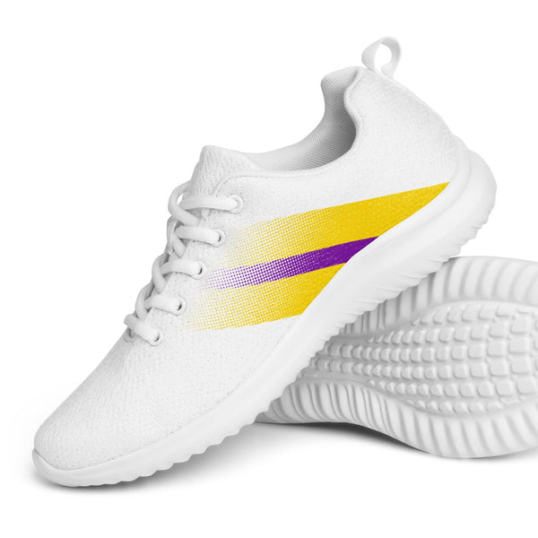 Intersex Pride Colors Modern White Athletic Shoes - Women Sizes