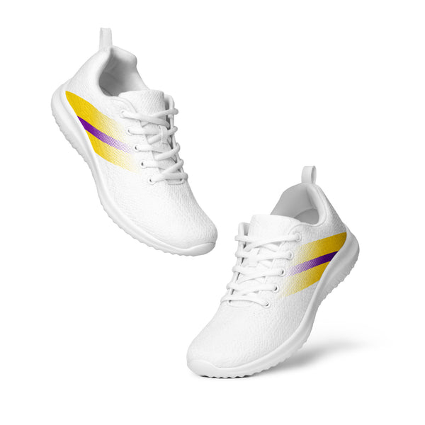 Intersex Pride Colors Modern White Athletic Shoes - Women Sizes