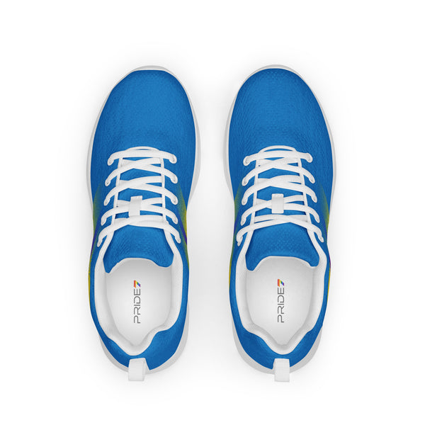 Intersex Pride Colors Modern Blue Athletic Shoes - Women Sizes