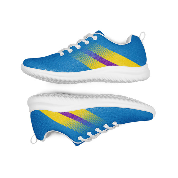 Intersex Pride Colors Modern Blue Athletic Shoes - Women Sizes