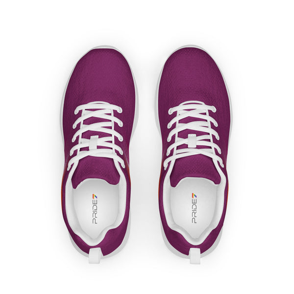 Lesbian Pride Colors Modern Purple Athletic Shoes - Women Sizes