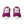 Carregar imagem no visualizador da galeria, Lesbian Pride Colors Modern Purple Athletic Shoes - Women Sizes

