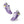 Carregar imagem no visualizador da galeria, Non-Binary Pride Colors Modern Purple Athletic Shoes - Women Sizes
