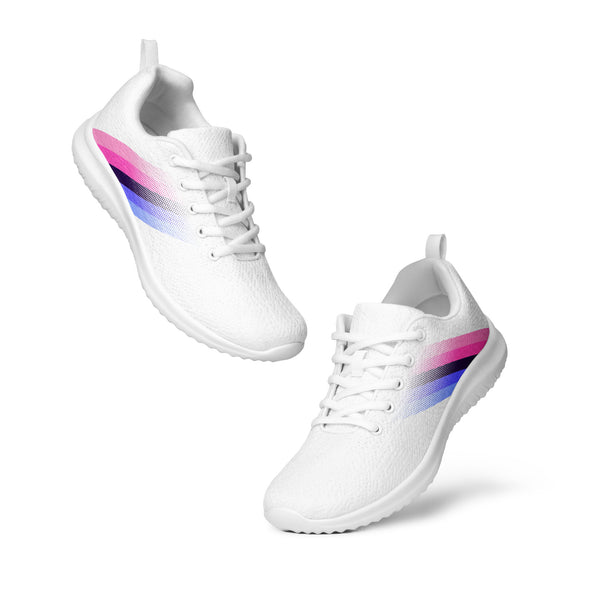 Omnisexual Pride Colors Modern White Athletic Shoes - Women Sizes