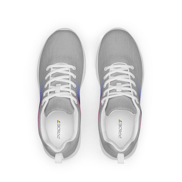 Omnisexual Pride Colors Modern Gray Athletic Shoes - Women Sizes