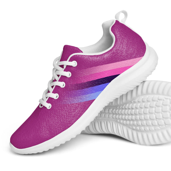 Omnisexual Pride Colors Modern Violet Athletic Shoes - Women Sizes