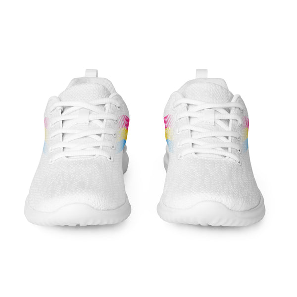 Pansexual Pride Colors Modern White Athletic Shoes - Women Sizes