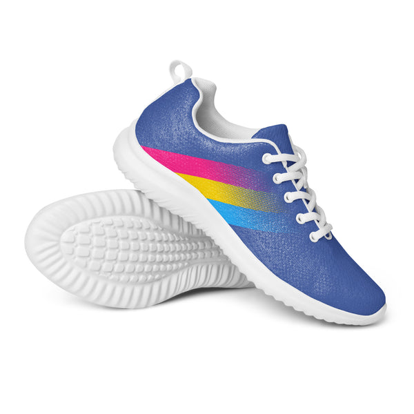 Pansexual Pride Colors Modern Blue Athletic Shoes - Women Sizes