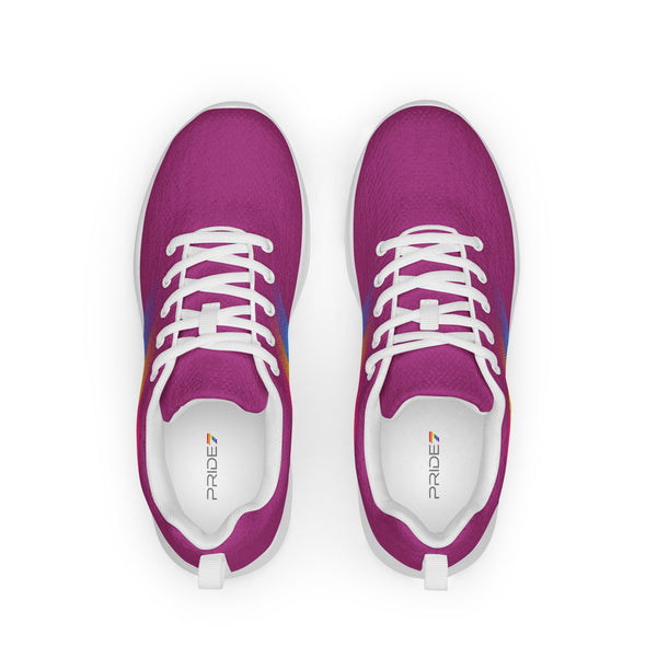 Pansexual Pride Colors Modern Purple Athletic Shoes - Women Sizes