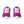 Cargar imagen en el visor de la galería, Pansexual Pride Colors Modern Purple Athletic Shoes - Women Sizes
