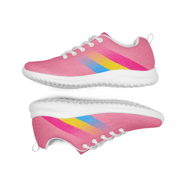 Pansexual Pride Colors Modern Pink Athletic Shoes - Women Sizes