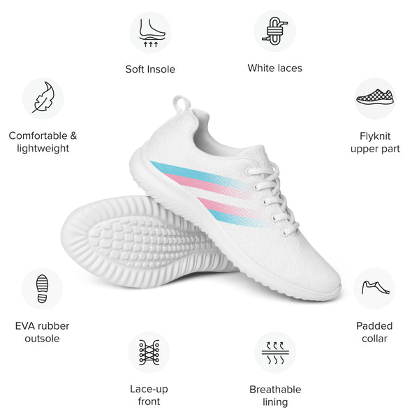 Transgender Pride Flag Athletic Shoes