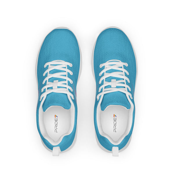 Transgender Pride Colors Modern Blue Athletic Shoes - Women Sizes