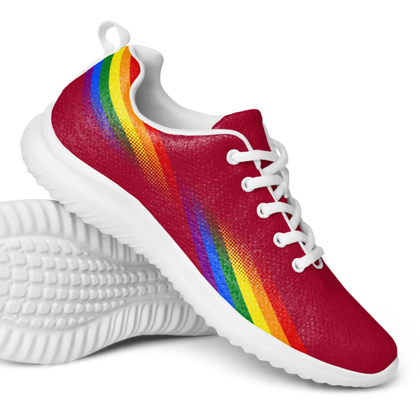 Modern Gay Pride Red Athletic Shoes - Women Sizes